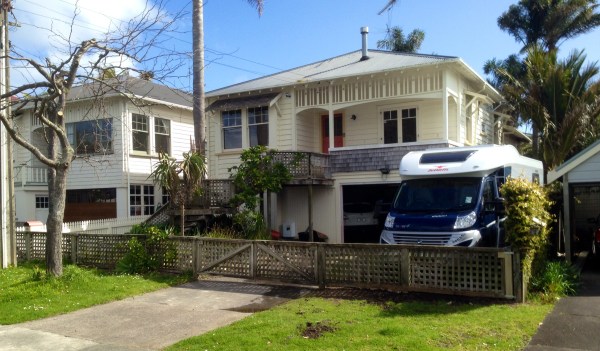 Sir Rafe on the park we made by chopping down an oak tree and installing a gate.