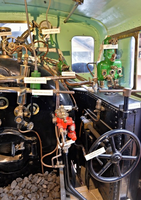 Another pic of the skippers cabin showing the firebox and other controls.