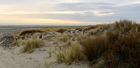 The dunes under the lighthouse