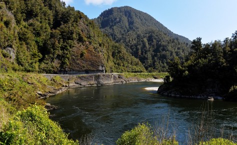 The cutout for the road in the middle