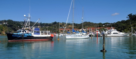 Looking back from the Marina