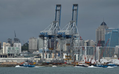 After the start. Auckland City behind