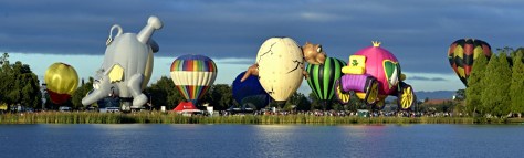 At the lake in the morning