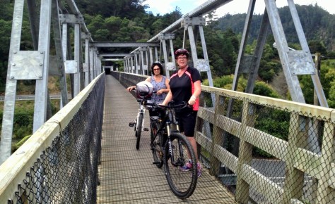 Fiona and Dianne coming out of the tunnel