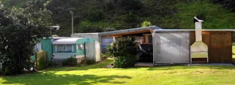 Caravan setups within the camp