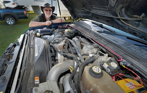 Cyril with the 6.4 l V8