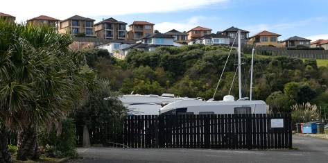 From the carpark. Nicely fenced off.