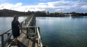 The Whananaki Bridge with the school on the other side.