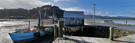 Looking back towards Coromandel .. my bike on the right