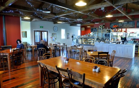 The inside of the cafe