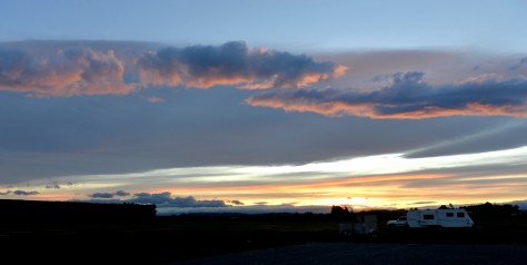 The Sunset outside Rafe when Chris and the Evans's left.