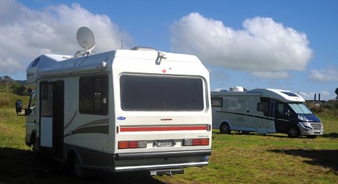 Gary and Chris's van with Rafe behind