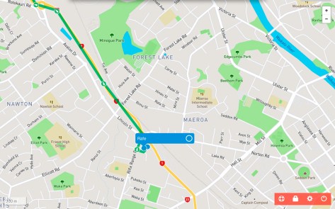 The way there from Rafes tracker