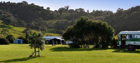 The camp from the Estaury