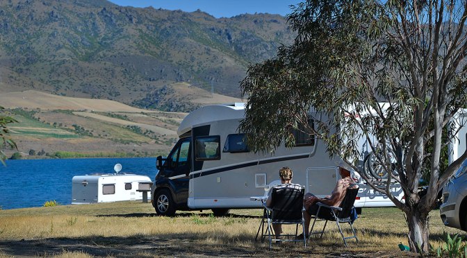 On the edge of the lake