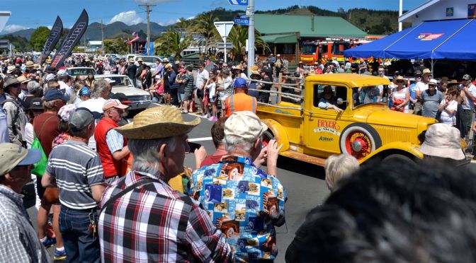 Big Motors, Big Sounds, Retro Caravans, Motorhomes at the Beach Hop!