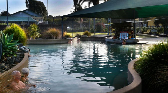 Near a Hot Pool in naff weather!